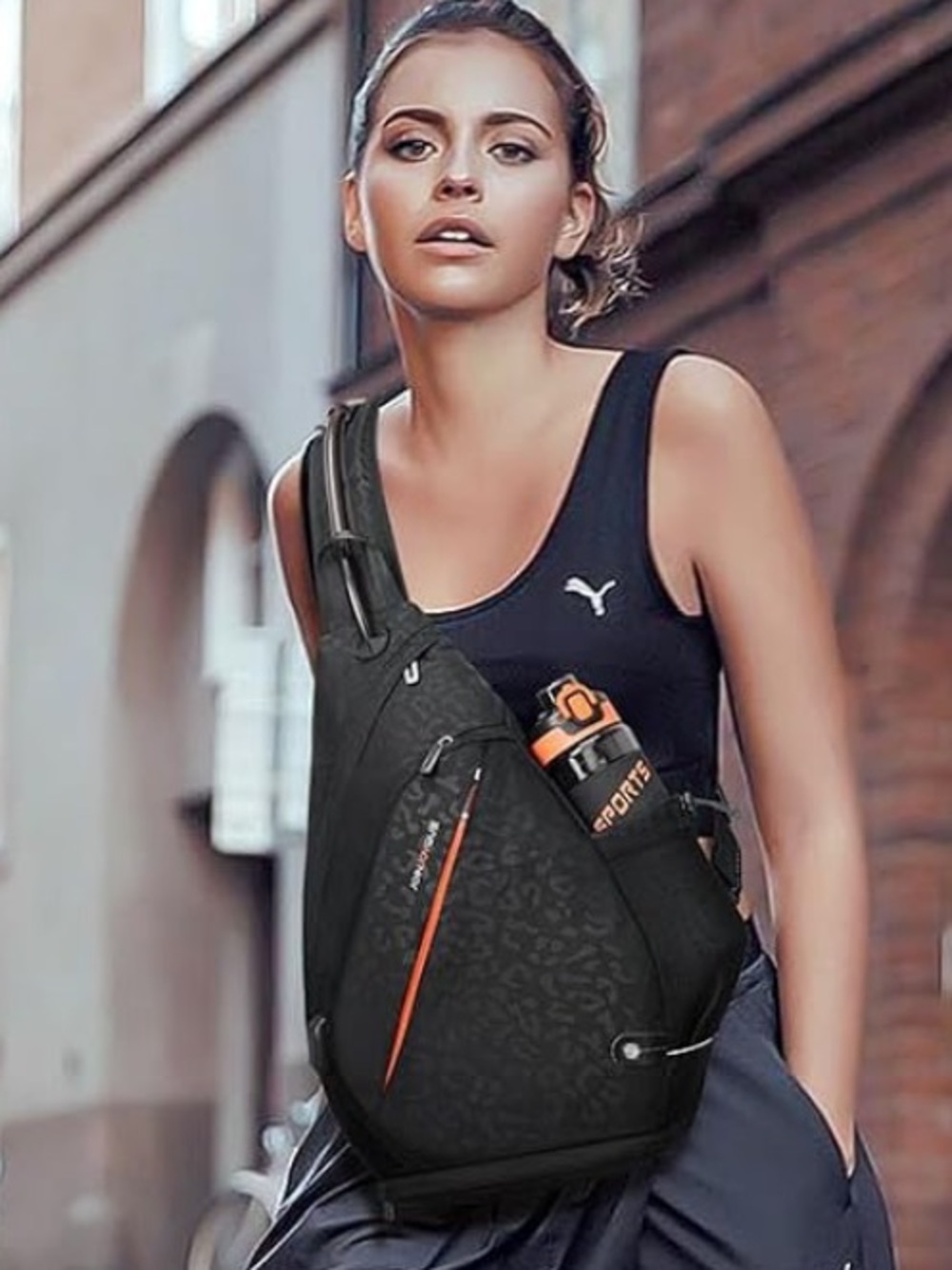 joinjoyque Crossbody Sling Backpack(No water bottle)Unisex#NWOTS